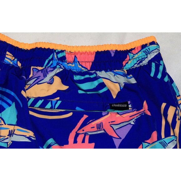 Chubbies Men's (The Daddy Sharks) Swim Trunks Size 2XL - 5.5" Inseam - Picture 7 of 10